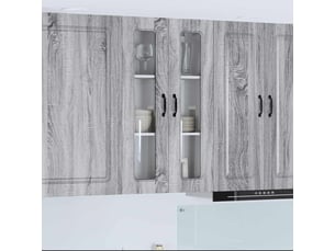 Meuble mural de cuisine | armoire de cuisine gris sonoma 60x31x100cm shl391