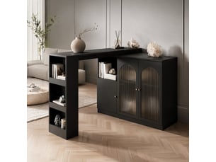 Bar coloris noir MEUBLIV - 120 cm