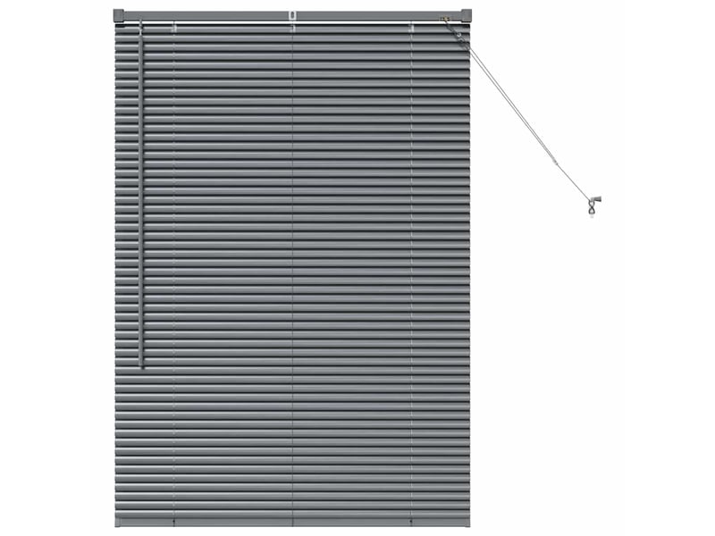 Store vénitien, store de fenêtre gris foncé 130 x 85 cm 25 mm aluminium cf47884 - Conforama A