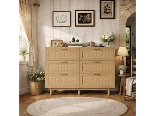 Commode 5 tiroir(s)    <strong></strong> <strong></strong> coloris naturel largeur 40 cm