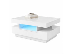 Table basse  coloris blanc VLIVRA 