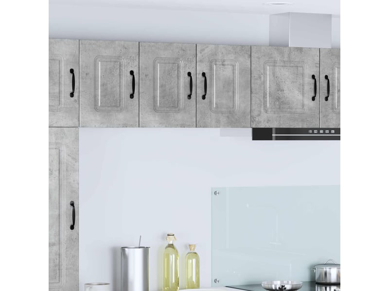 Meuble mural de cuisine | armoire de cuisine 2 pcs gris béton shl2338 - Conforama B