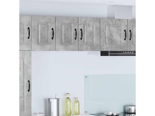 Meuble mural de cuisine | armoire de cuisine 2 pcs gris béton shl2338