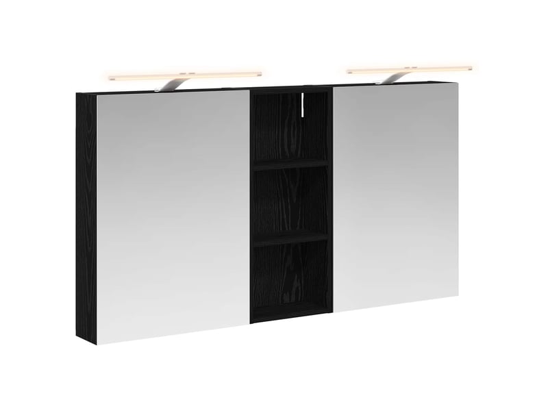 Ensemble de meubles de salle de bain 3 pcs 130x14.5x70 cm shl9108 - Conforama A