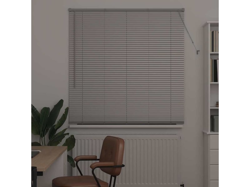  Store vénitien, store de fenêtre argenté 175 x 125 cm 25 mm aluminium cf47567  - Conforama C