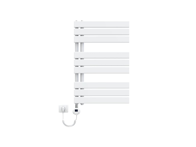  Emke radiateur sèche-serviettes électrique 762x500 mm, blanc 400w, wifi, modes intelligents, détection fenêtre  - Conforama A