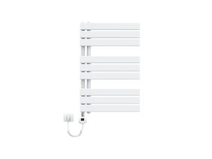 Radiateur sèche-serviettes électrique emke 762x500 mm, blanc 400w, wifi, modes intelligents, détection fenêtre