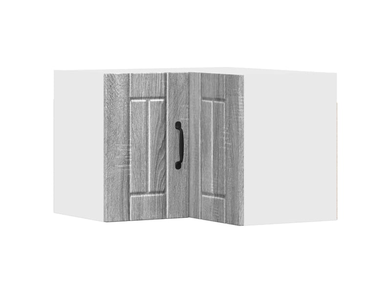  Meuble mural de cuisine, armoire d'angle cuisine lucca sonoma gris 57x57x40cm  - Conforama A