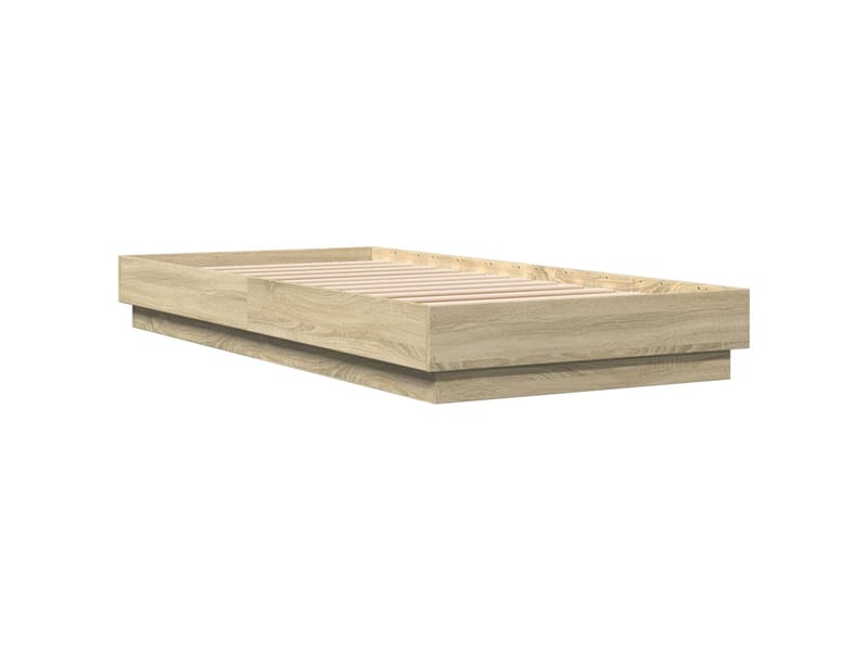 Lit simple- lit adulte - cadre de lit sans matelas avec lumières led 90x200 cm - Conforama B