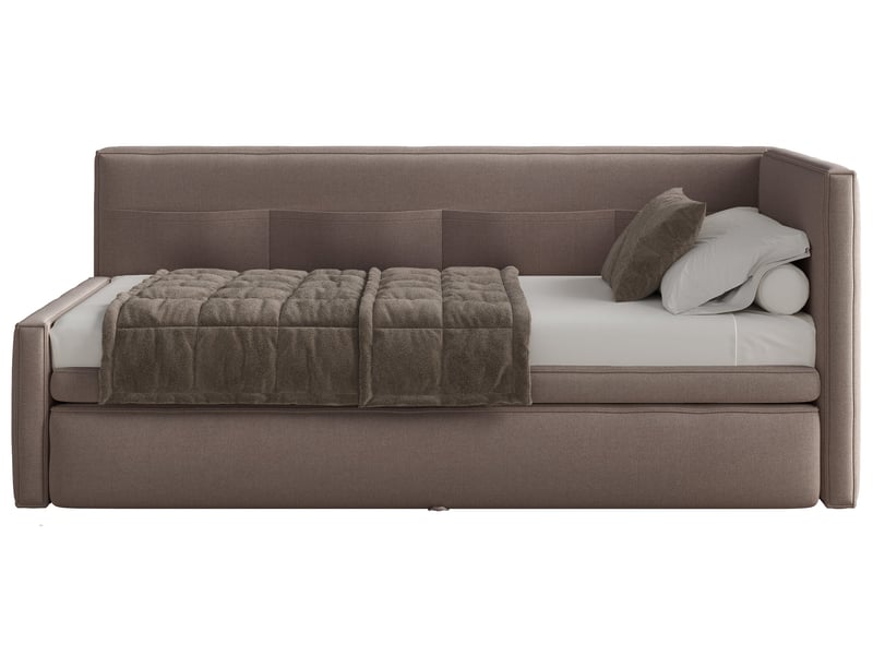  Selsey nesmi - lit rembourré - 90x200 cm - brun clair Nesmi - Conforama A