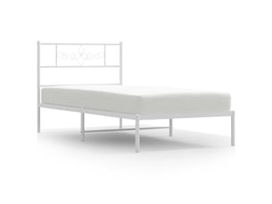 Lit simple 100x200 cm    coloris blanc