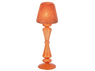 Photophore lampe en verre silje 31cm orange
