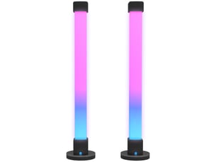 Ensemble de lampes de table avec télécommande bluetooth, synchronisation musicale et minuterie, blanc