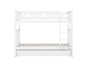 Lit superposé 90x200 cm MAISONORA   coloris blanc