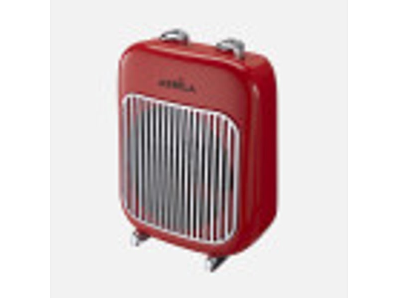  Chauffage soufflant ABRILA Espino 2000 W rouge, 2 puissances, 3 fonctions, thermostat réglable et sécurité anti-basculement 254622007 - Conforama B