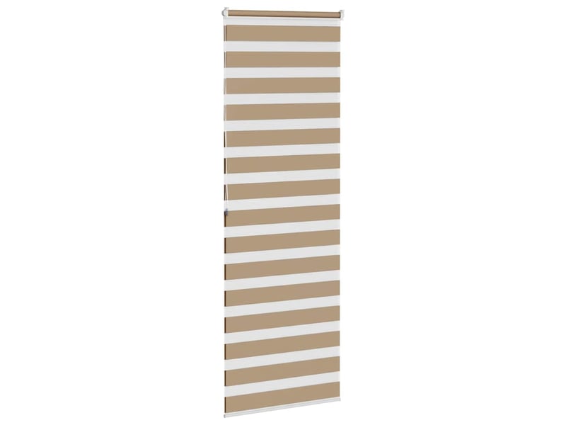 Store zèbre, store de fenêtre marron sable largeur du tissu 85,9 cm polyester cf48839 - Conforama D