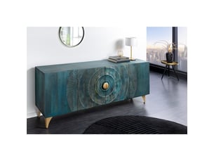 Buffet 4 porte(s)   <strong>MEUBLORAMA</strong> <strong></strong> - 177 cm coloris bleu 