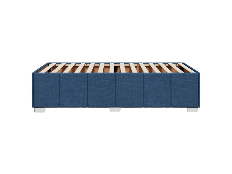  Lit simple- lit adulte -  cadre de lit sans matelas bleu 90x200 cm tissu  - Conforama D
