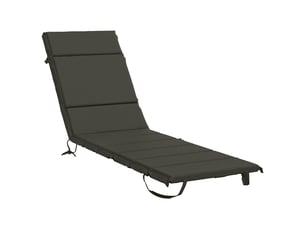 Coussin de transat, coussin pour bain de soleil gemert 100 % polyester anthracite cf56096