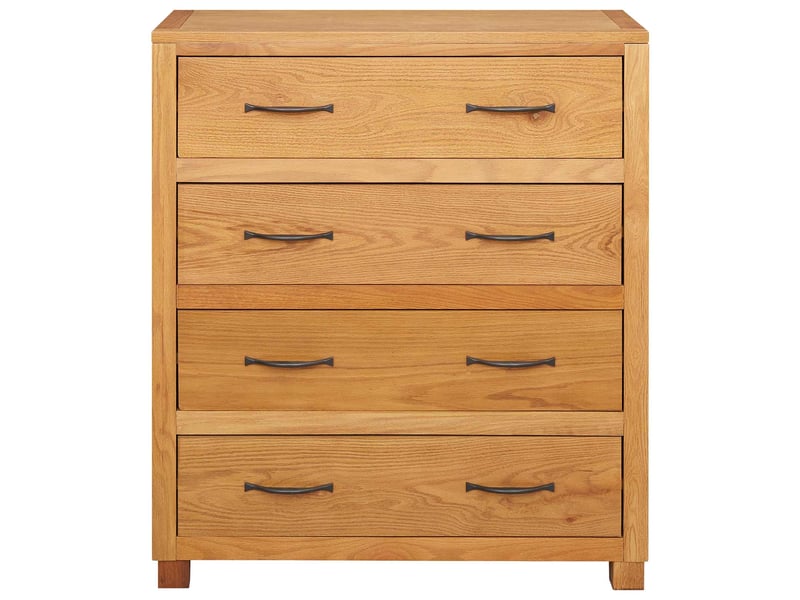  Armoire de rangement avec tiroir marron 80x35x95 cm bois de chêne massif  - Conforama D