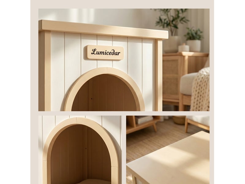 Table d'appoint caisson en bois – meuble intérieur pour espace de repos domestique, format compact, style scandinave - Conforama D
