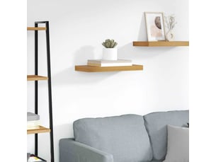 Étagère flottante, étagère suspendue montage mural marron 50 x 23,5 x 3,8 cm cf42558