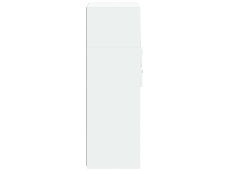  Buffet haut - bahut - meuble de rangement blanc 45x42,5x124 cm bois d'ingénierie  - Conforama E