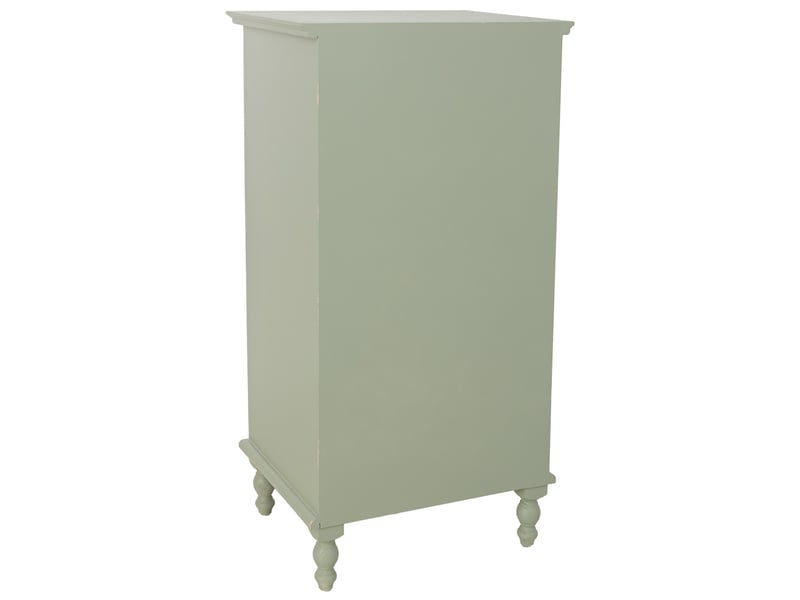 Commode en bois vert 52x40x100 cm h  - Conforama D