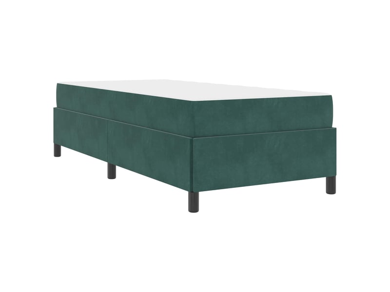  Lit simple- lit adulte -  cadre de lit vert foncé 80 x 200 cm tissu  - Conforama C