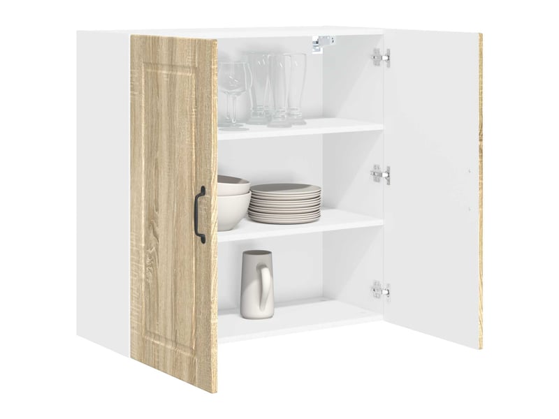  Meuble mural de cuisine, armoire de cuisine chêne sonoma 80x31x80cm shl6877  - Conforama C