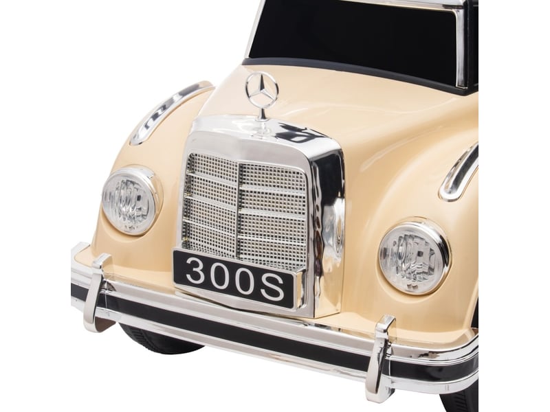  Voiture porteur enfant mercedes-benz 300s 77,5x41,5x45 cm beige  - Conforama D