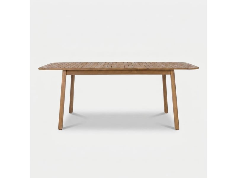  Table extensible en bois d'acacia 160-210x100 danubio  - Conforama C