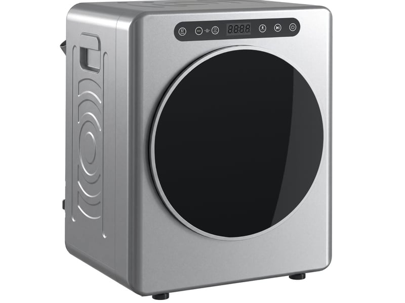  Sèche-linge à évacuation 5 kg 49 x 43 x 61 cm argent, tambour en acier inoxydable, chargement frontal  - Conforama A