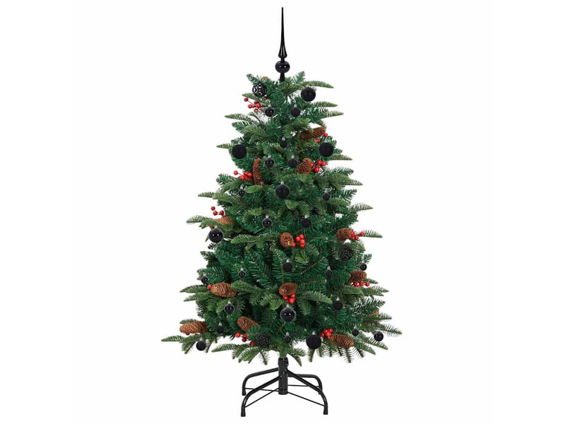  Sapin de noël - arbre de noël artificiel vert 150 cm pvc, métal et plastique  - Conforama D