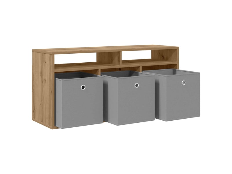  Meuble tv - basboard 102 x 32 x 48,5 cm chêne artisanal  - Conforama E