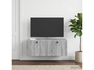 Meuble tv coloris gris 78.5 cm <strong></strong> <strong></strong>