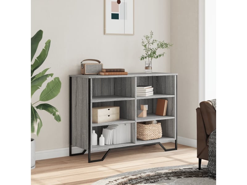  Buffet - bahut - meuble de rangement sonoma gris 101x35,5x74,5 cm bois d'ingénierie  - Conforama C
