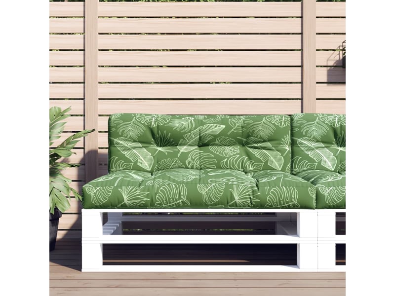  Lot de 2 coussins de palette, coussins de canapé motif de feuilles tissu cf59561  - Conforama B