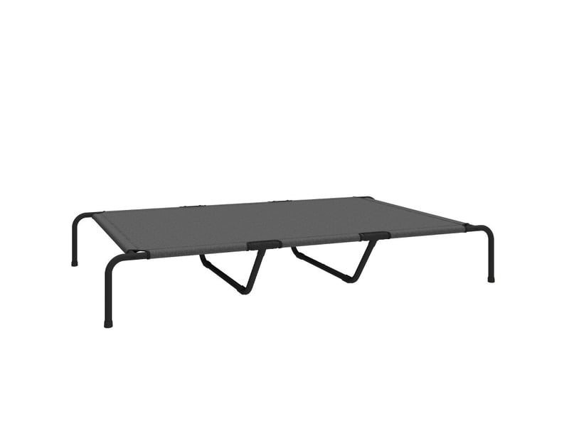  Lit surélevé extérieur 152x94x23 cm en maille grise pour grands animaux  - Conforama A