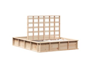 Lit 2 places 135x190 cm coloris marron