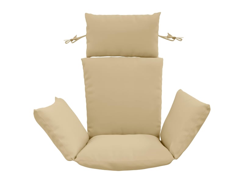  Coussin pour balançoire de chaise d'œuf, coussin d'intérieur et d'extérieur adirondack putten 100 % polyester beige cf50060  - Conforama C