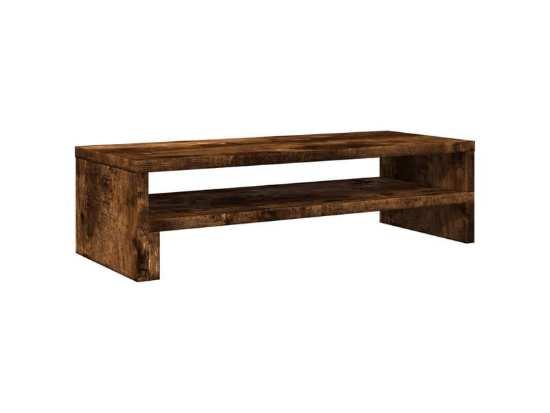  Support de moniteur table meuble bureau 54 x 22 x 15 cm bois d'ingénierie marron 02_0044889  - Conforama A