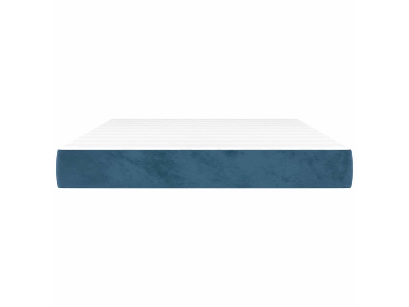  Matelas de lit à ressorts ensachés fermeté moyenne bleu foncé 140x190x20 cm  - Conforama C