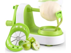 Éplucheur de pommes, éplucheur de fruits, légumes, poire, mouvement de tranche de pomme de terre