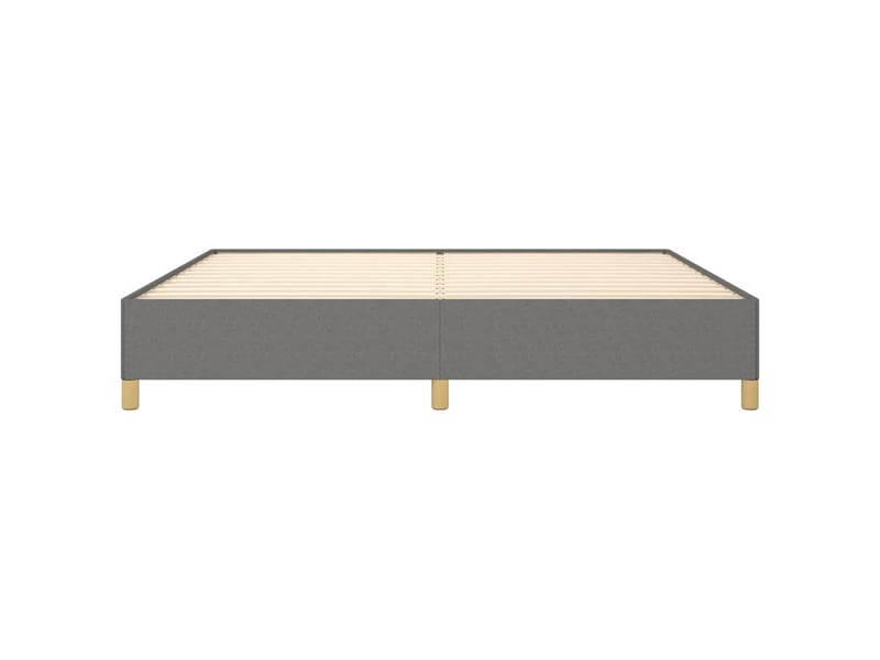  Lit double- lit adulte -  cadre de lit sans matelas gris foncé 200x200 cm tissu  - Conforama D