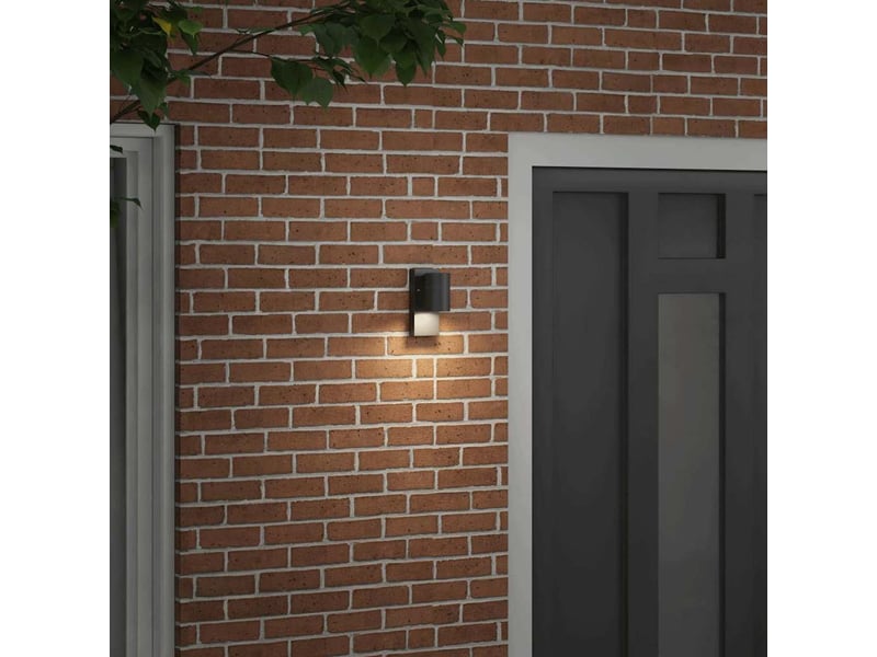  Applique murale extérieure noir 6,5x10,5x16 cm shl52947  - Conforama C