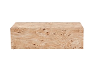 Table basse rectangulaire coloris bois clair ULEVR  - 50 cmx90 cm