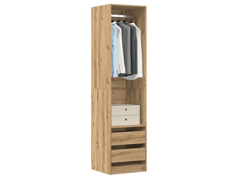  Garde-robe, armoire de rangement chêne artisanal 50x50x200 cm bois d'ingénierie shl81504  - Conforama B
