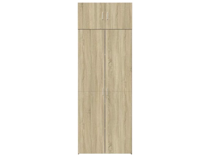  Buffet - armoire de rangement chêne sonoma 80x42,5x225 cm  - Conforama D
