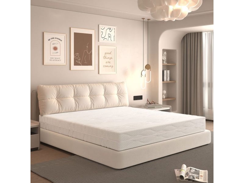  Matelas à ressorts ensachés - 180x200 cm - dureté h3 - certifié öko-tex - ergonomique 7 zones - hauteur 20 cm 180x200x20cm - Conforama D